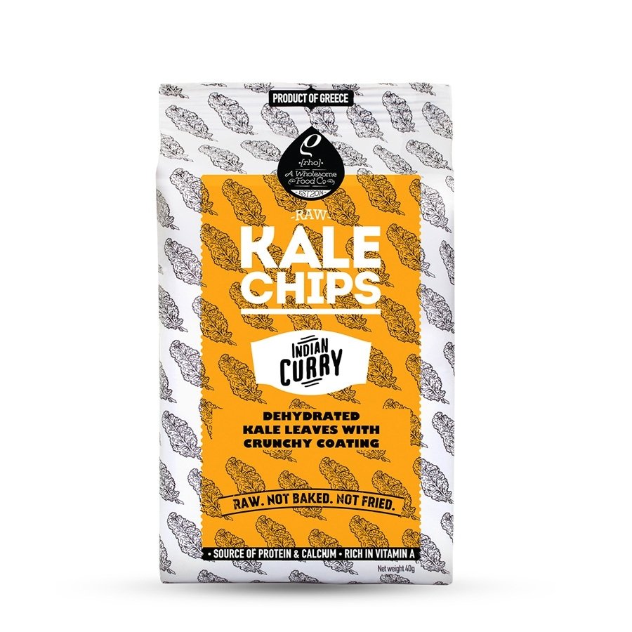 Kale Chips Kary (Apoxiramena Fylla Lachanidas) - 40 gr. - Rho Foods